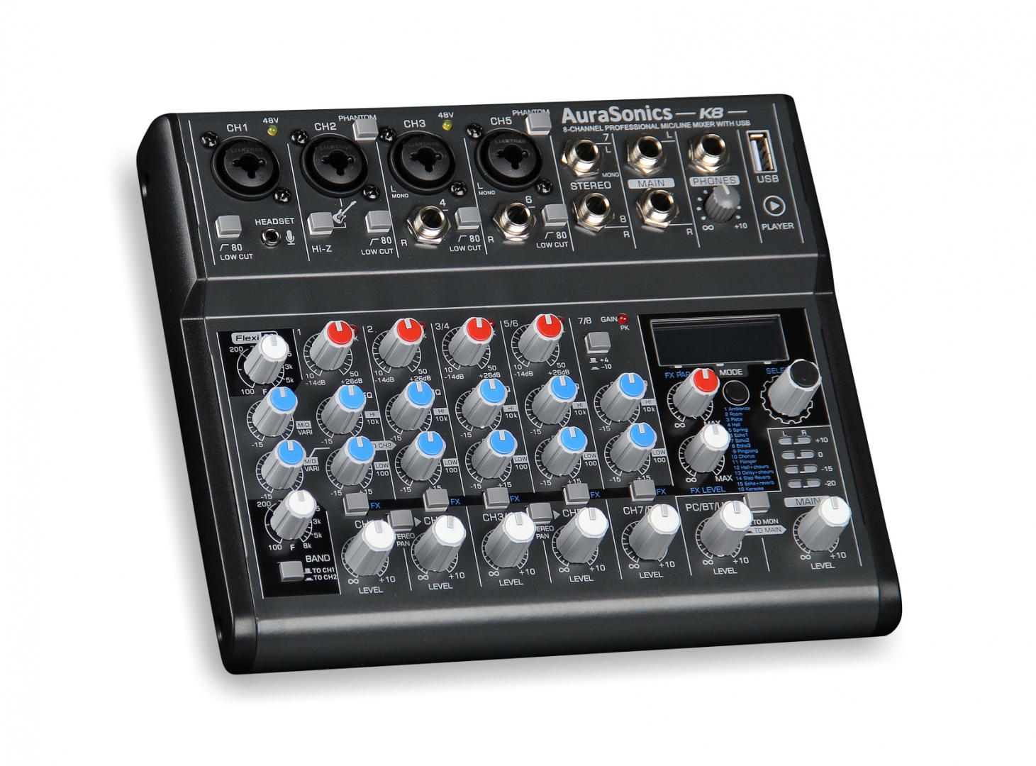 AuraSonics K8 компактный микшерный пульт в Когалыме