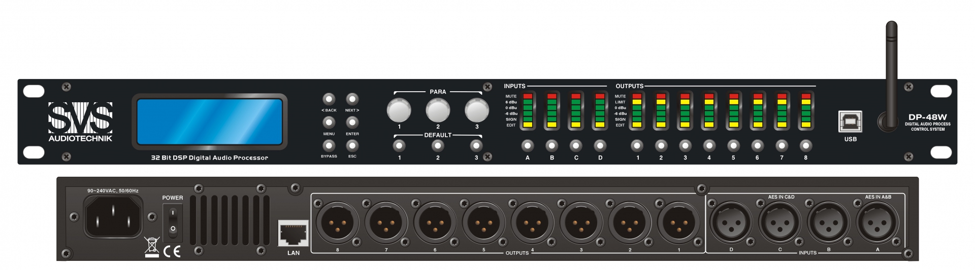 SVS Audiotechnik DP-48W Цифровой процессор: 4 входа 8 выходов в Когалыме