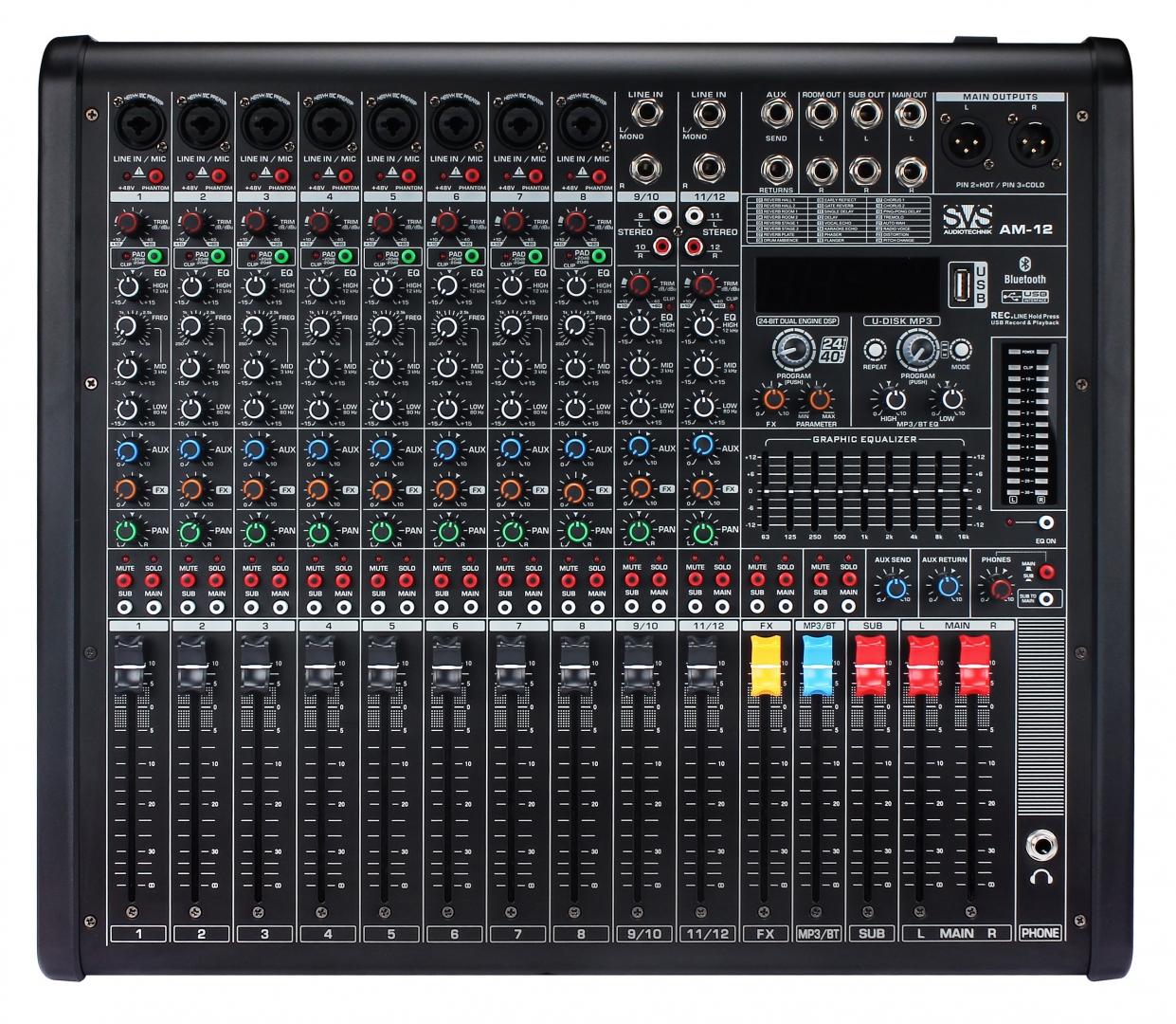 SVS Audiotechnik mixers AM-12 Микшерный пульт аналоговый, 12-канальный в Когалыме