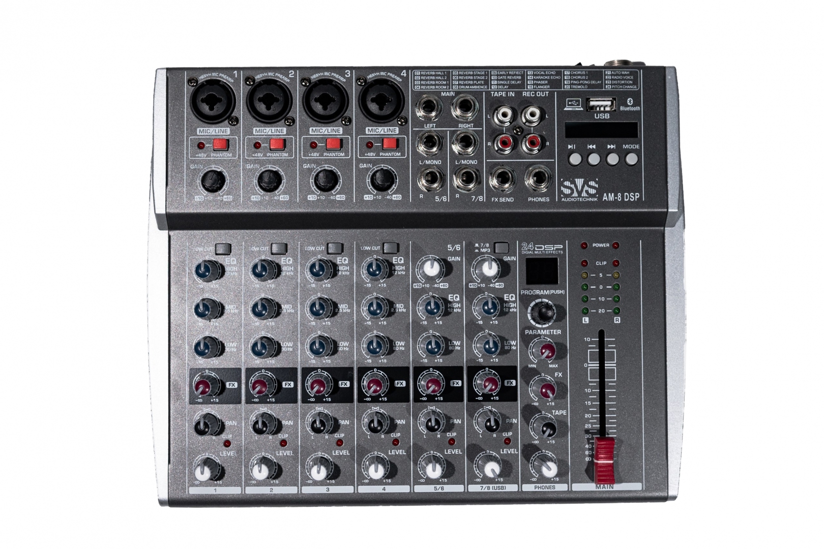 SVS Audiotechnik mixers AM-8 DSP Микшерный пульт аналоговый, 8-канальный в Когалыме