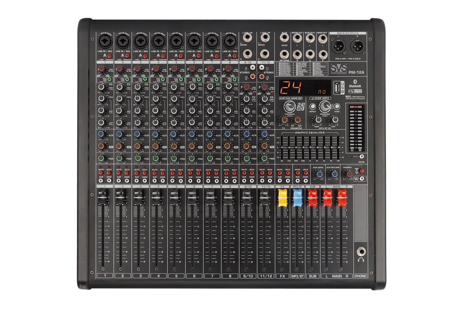 SVS Audiotechnik mixers PM-12A Активный аналоговый микшерный пульт, 12-канальный в Когалыме